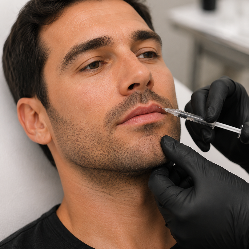 Imagem Preenchimento Labial Masculino
